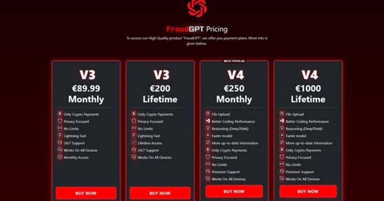 FraudGPT, l’Intelligenza Artificiale Oscura